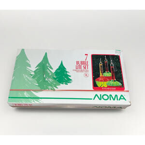 Noma Bubble Lites Only Vintage 1989 Tested And Working 7 Count